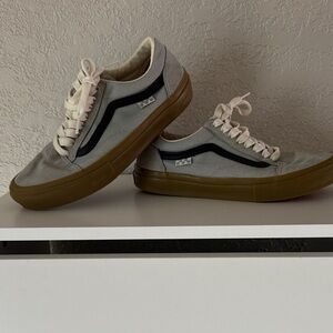 Vans Gray and Black Sneakers with Tan Sole